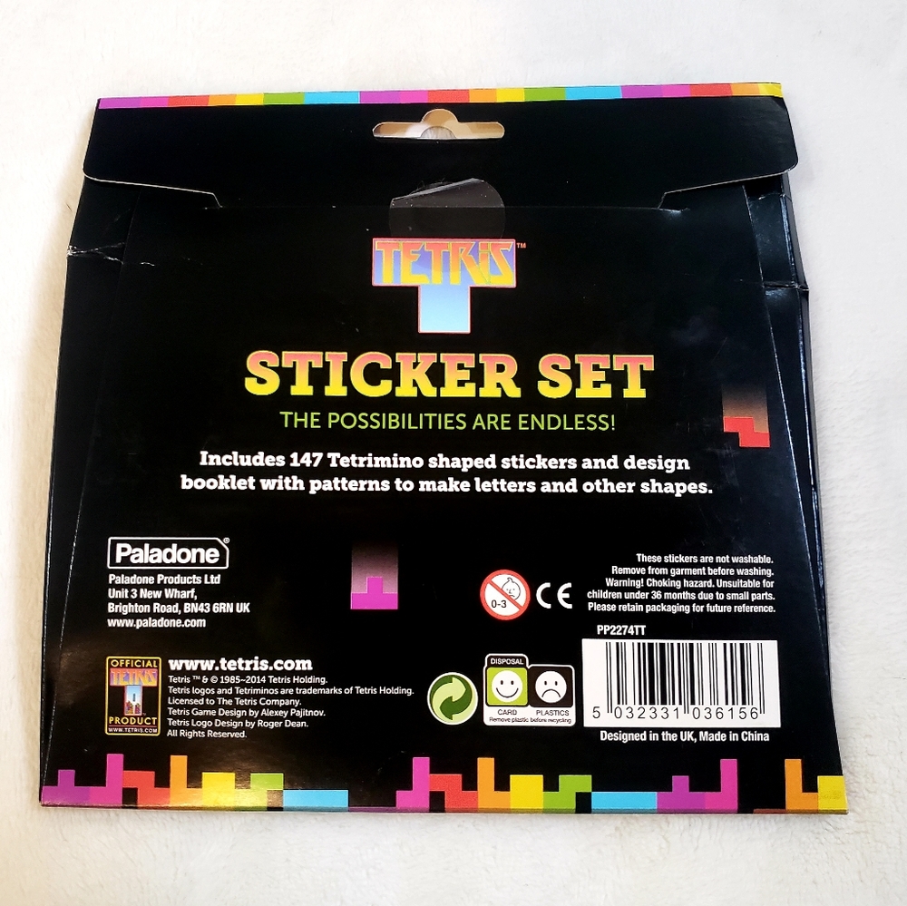 Tetris Sticker Set - Picture 2 of 2